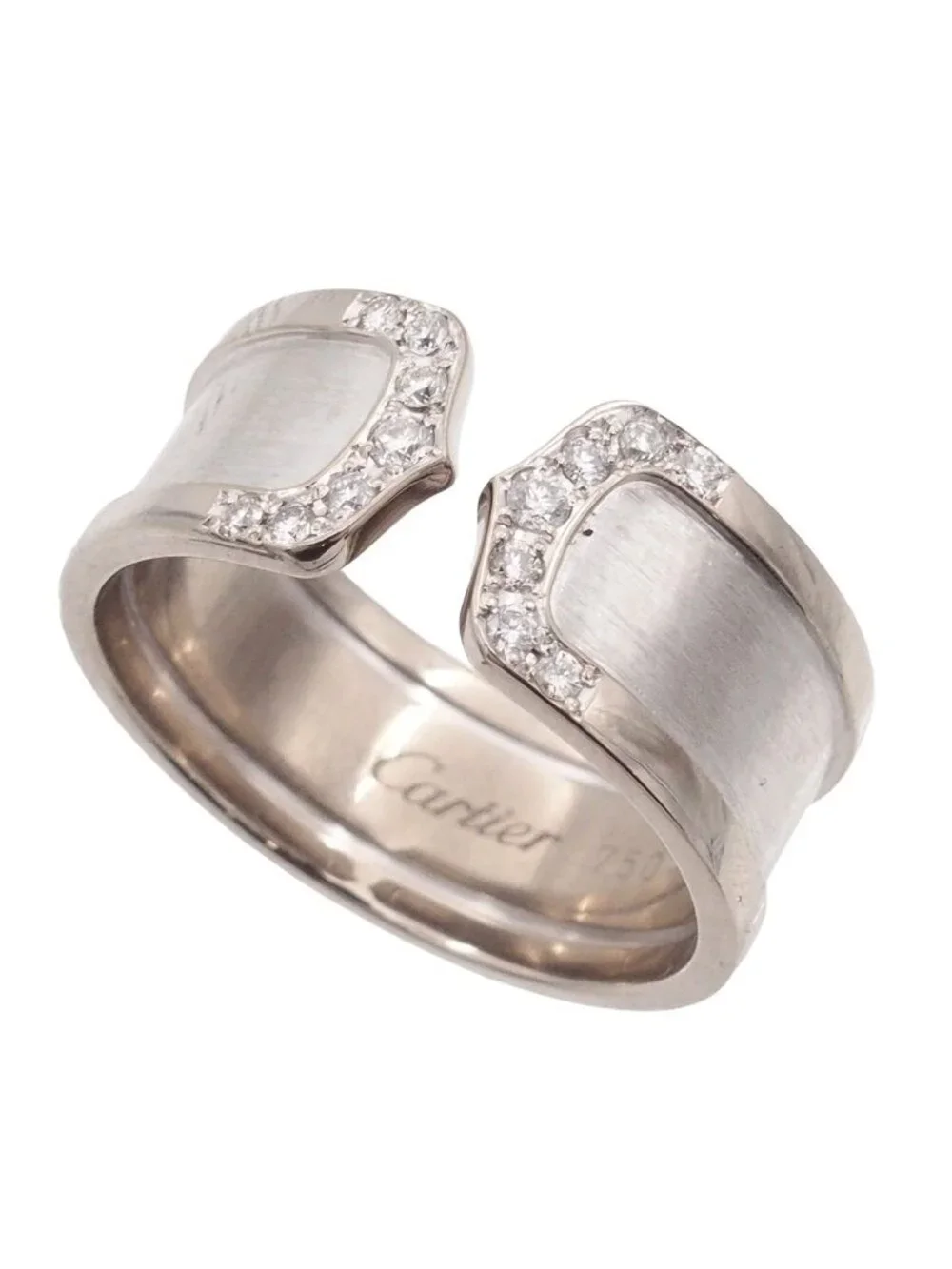 Cartier C2 LM White Gold 18k Diamond 66 Ring